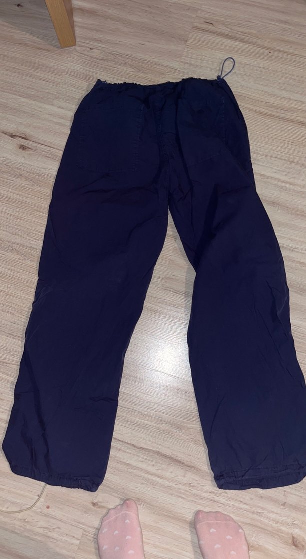 Kadın Mavi Rahat Kesim Pantolon - Görsel 2