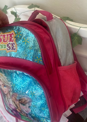 Pembe Parlak Çocuk Okul Çantası