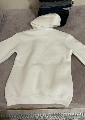 Beyaz Adidas Performans Erkek Kapüşonlu - Görsel 4