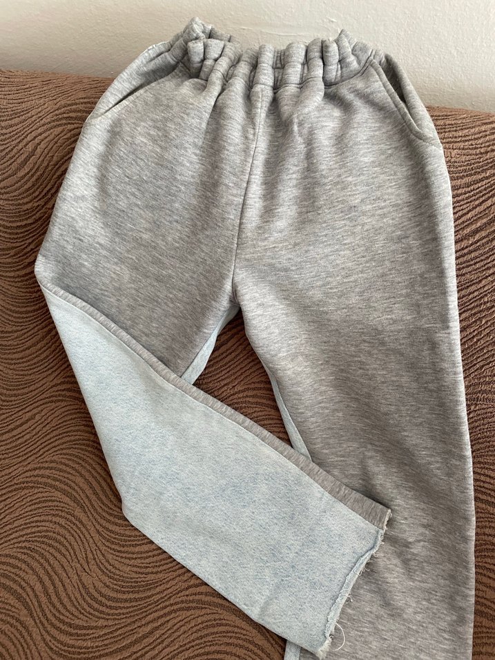 Çift taraflı önü eşofman arkası kot alt midi giyim markasız akt - Görsel 4