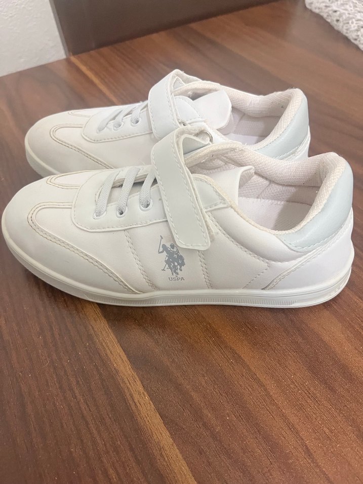 Beyaz Erkek Çocuk Spor Ayakkabı polo - Görsel 3