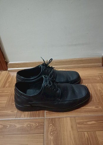 Siyah Minimalist Erkek Klasik Ayakkabı - Görsel 2