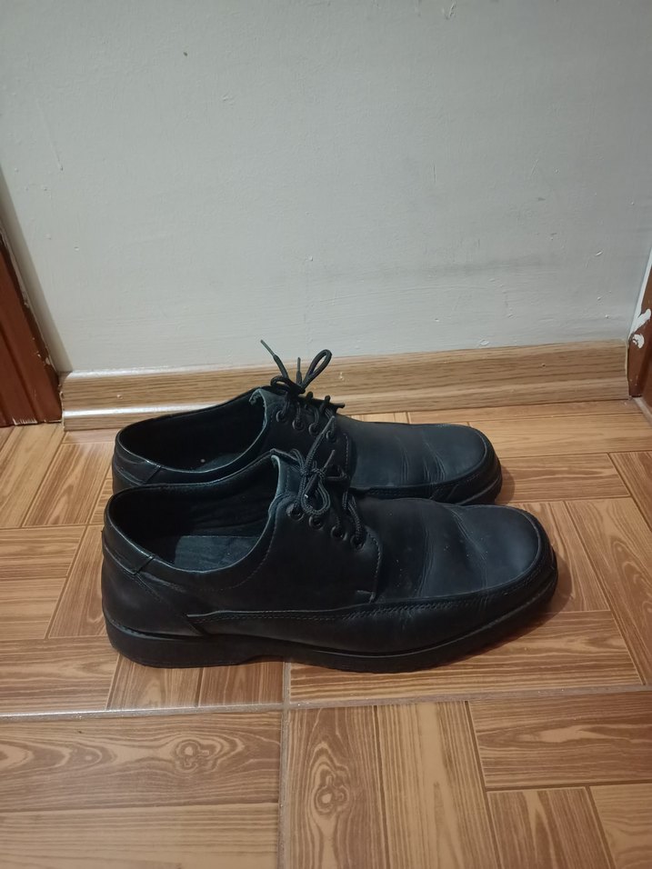 Siyah Minimalist Erkek Klasik Ayakkabı - Görsel 2