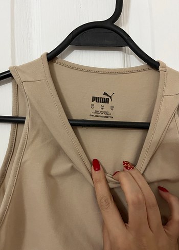 xs Beden Bej Yüksek Yakalı Kolsuz Crop Top
