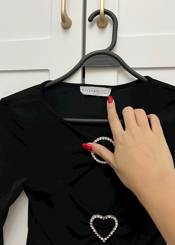 Diğer Beyyoglu Siyah Mini Goth Bluz
