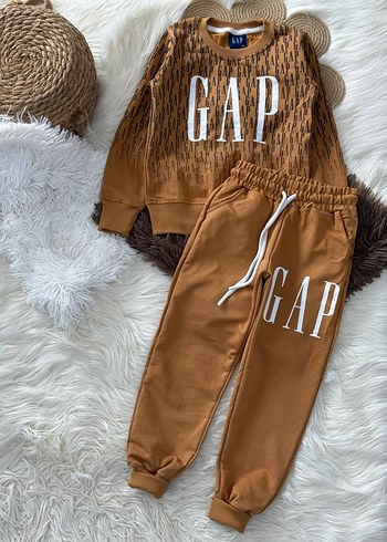 GAP Kahverengi Erkek Çocuk Eşofman Takımı - Görsel 2