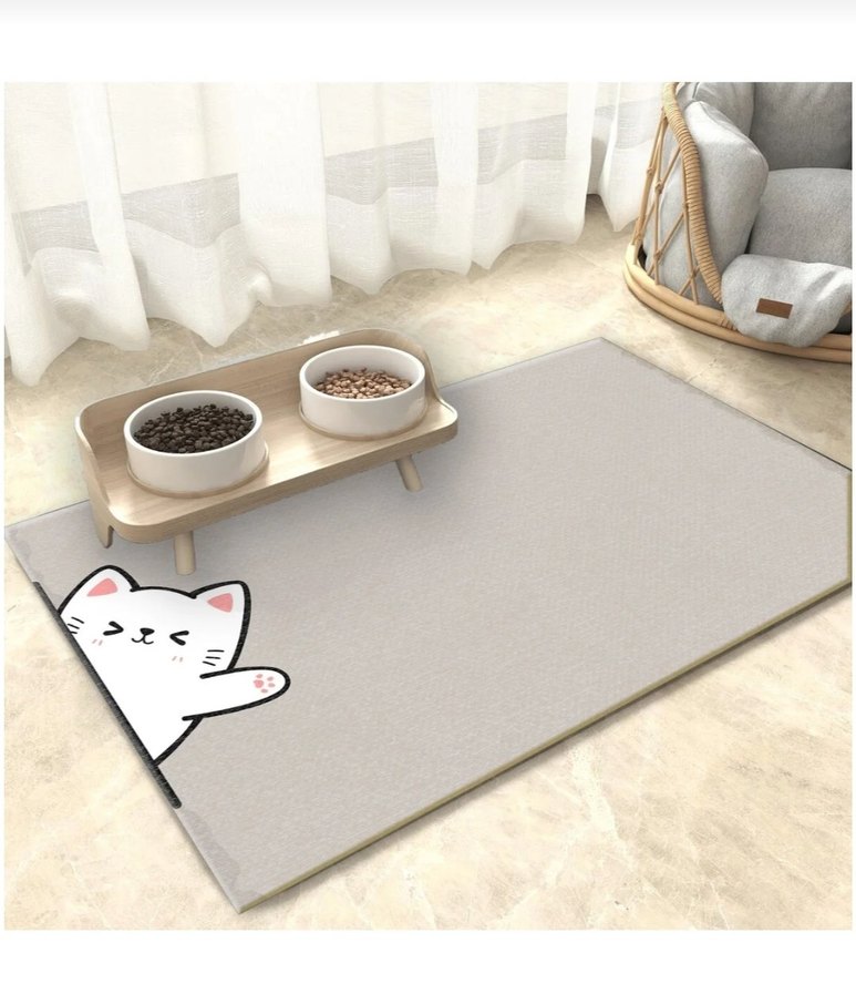 Kedi Mama Altlığı Kaymaz Tasarım - Görsel 2