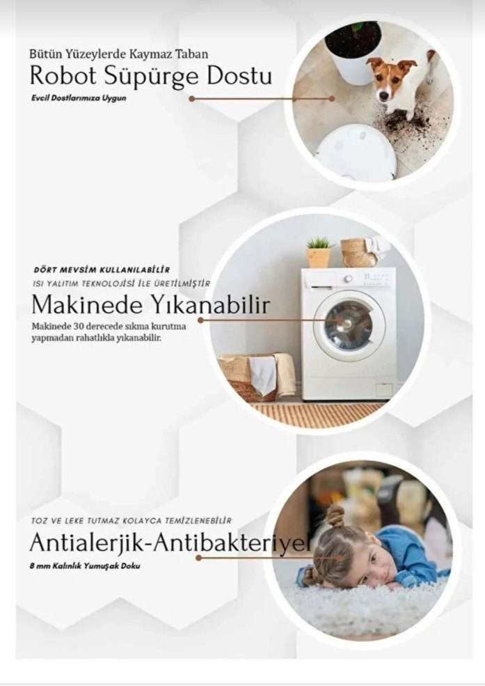 Kahverengi Gri Patili Evcil Hayvan Mama Altlığı - Görsel 4