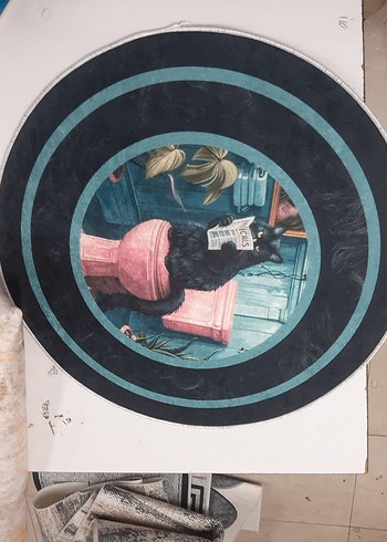 Çok Renkli Çocuk Halısı, Kedi Temalı - Görsel 2