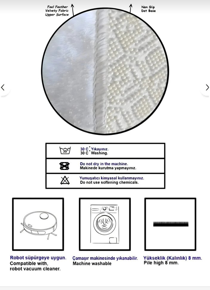 Çok Renkli Çocuk Halısı, Kedi Temalı - Görsel 4