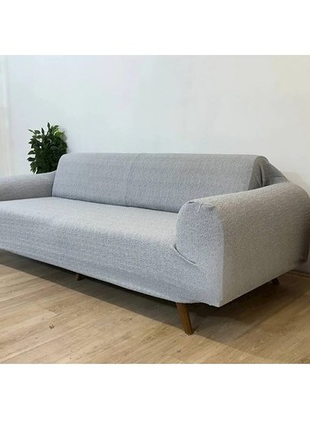 3lü bukle Jakarlı pamuk koltuk örtüsü - Görsel 6