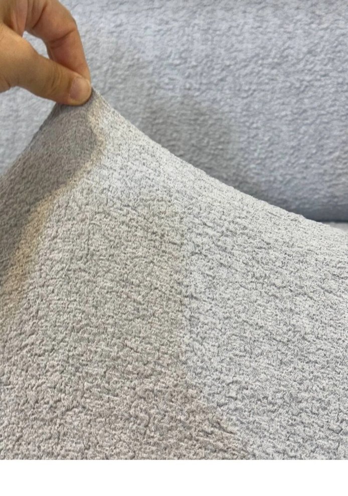 3lü bukle Jakarlı pamuk koltuk örtüsü - Görsel 3