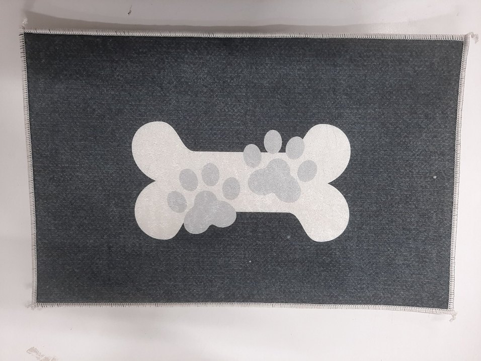 Gri Kemik Desenli Köpek Paspası - Görsel 2