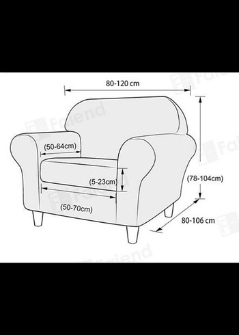 Gri Modern Düz Koltuk Kılıfı 3311 - Görsel 8