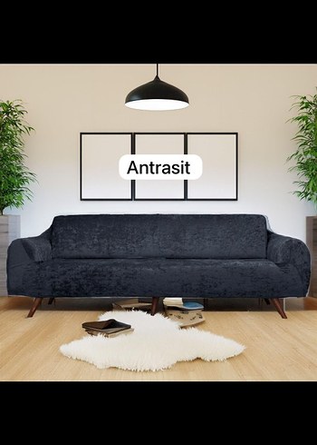 kadife Modern Kanepe Örtüsü3+3+1+1 - Görsel 2