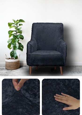 kadife Modern Kanepe Örtüsü3+3+1+1 - Görsel 3