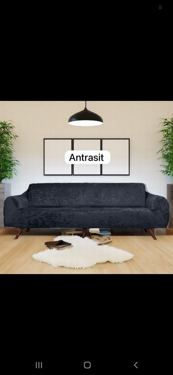 kadife Modern Kanepe Örtüsü3+3+1+1 - Görsel 2