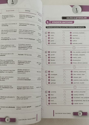 Beden Renk YKS-Dil İngilizce 120 Günde Ezberbozan Kelimeler