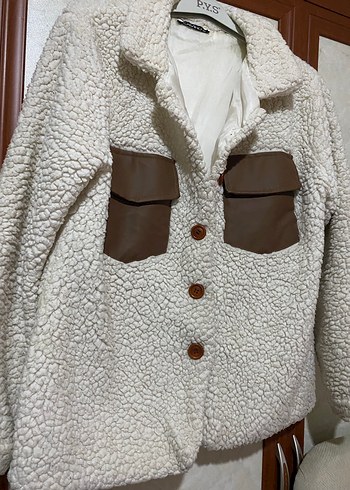 Kahverengi Kürklü Kadın Kısa Mont - Görsel 2