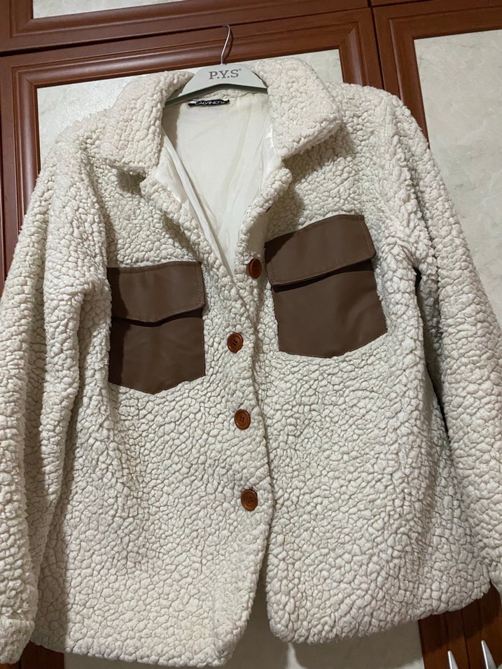 Kahverengi Kürklü Kadın Kısa Mont - Görsel 4