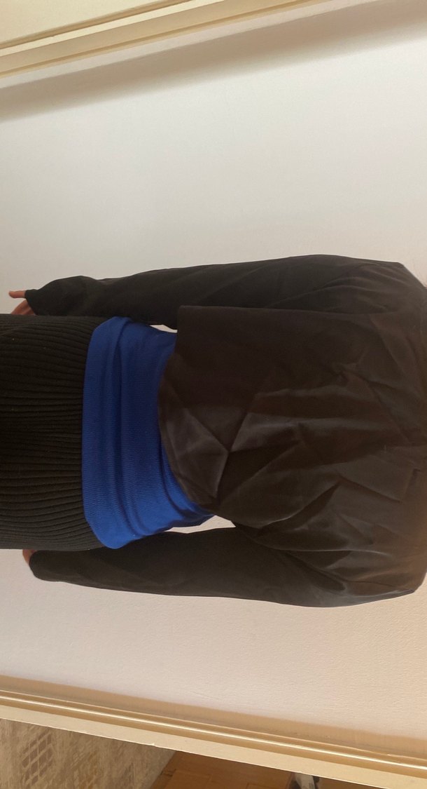 Siyah saten bolera - Görsel 3