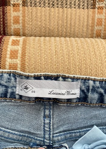 Kadın Mavi Kot Midi Boy Street Style Pantolon - Görsel 3