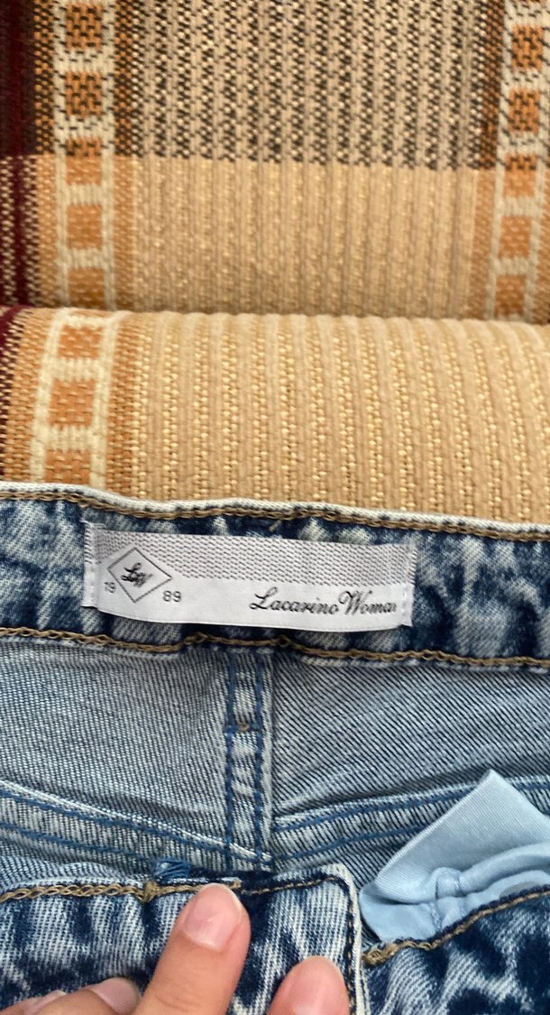 Kadın Mavi Kot Midi Boy Street Style Pantolon - Görsel 3