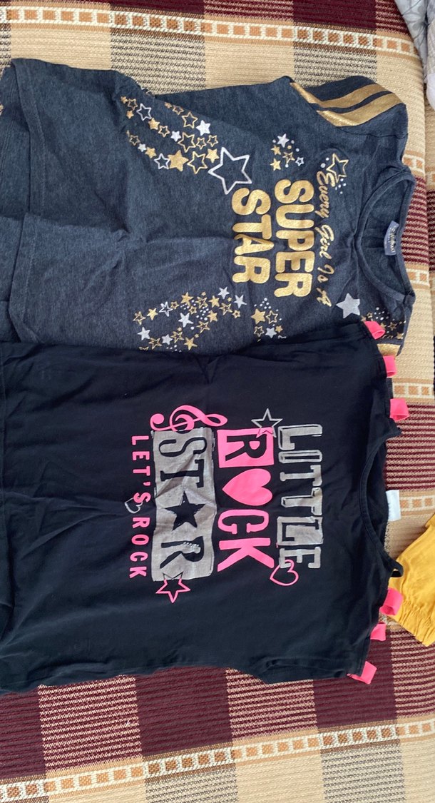 Kız Çocuk Siyah Rock Punk Kısa Kollu Tişört - Görsel 2