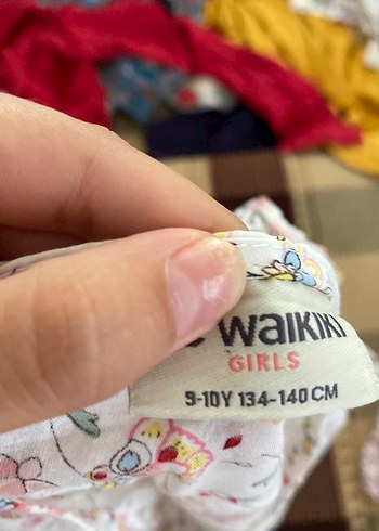 9 Yaş Beden beyaz Renk Kız Çocuk Çiçekli Düğmeli Bluz