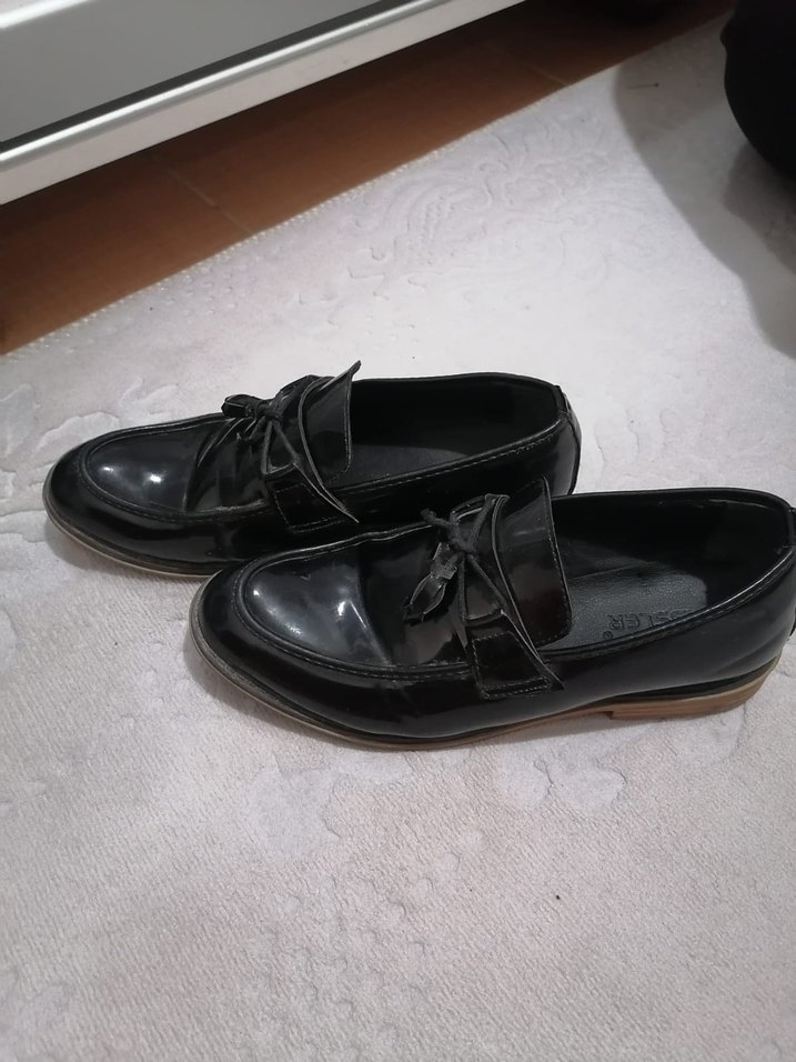 Siyah Rugan Tokalı Klasik Erkek Ayakkabı - Görsel 2