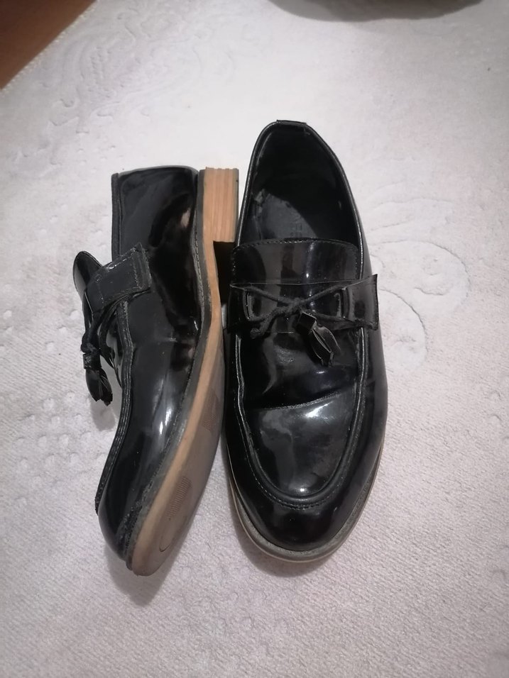 Siyah Rugan Tokalı Klasik Erkek Ayakkabı - Görsel 4