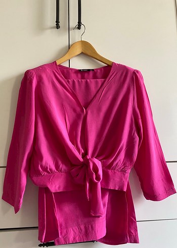 Pembe V Yakalı Salaş Kadın Takım
