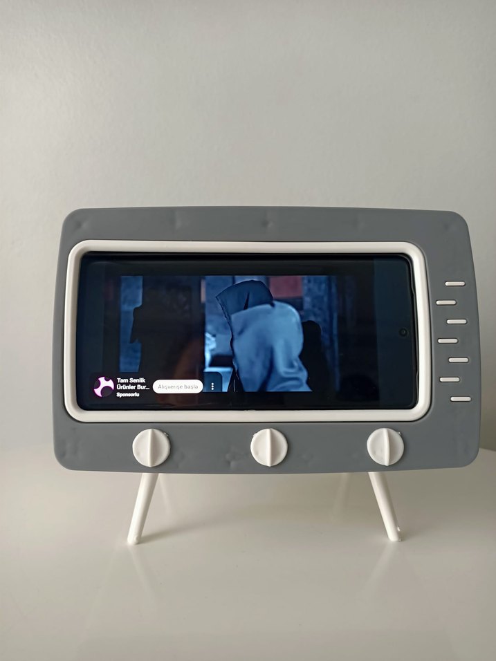 Gri Retro Tasarımlı Monitör - Görsel 5