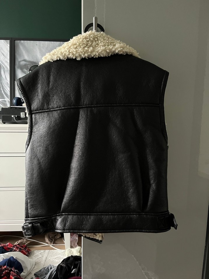 pull&bear deri yelek - Görsel 3