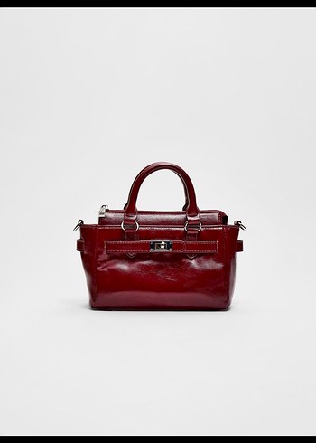 stradivarius bordo çanta
