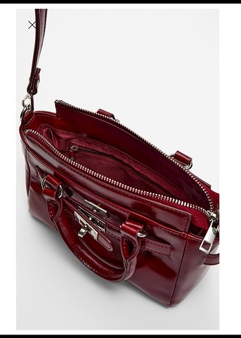  Beden bordo Renk stradivarius bordo çanta