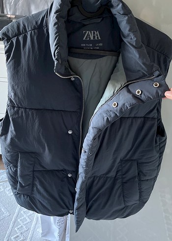 Fermuarlı kız çocuk Yelek - Görsel 4