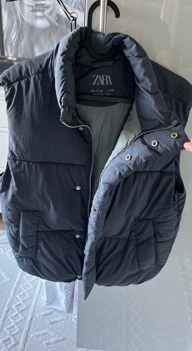 Fermuarlı kız çocuk Yelek - Görsel 4