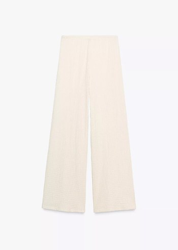 zara dokulu straight pantolon - Görsel 5