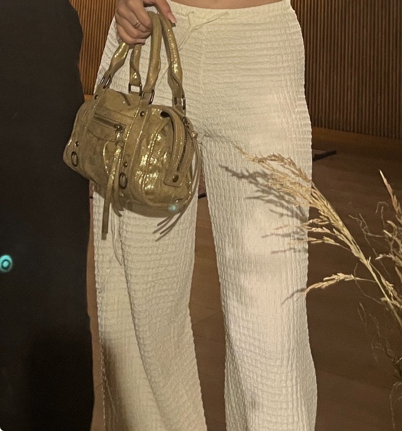 zara dokulu straight pantolon - Görsel 2