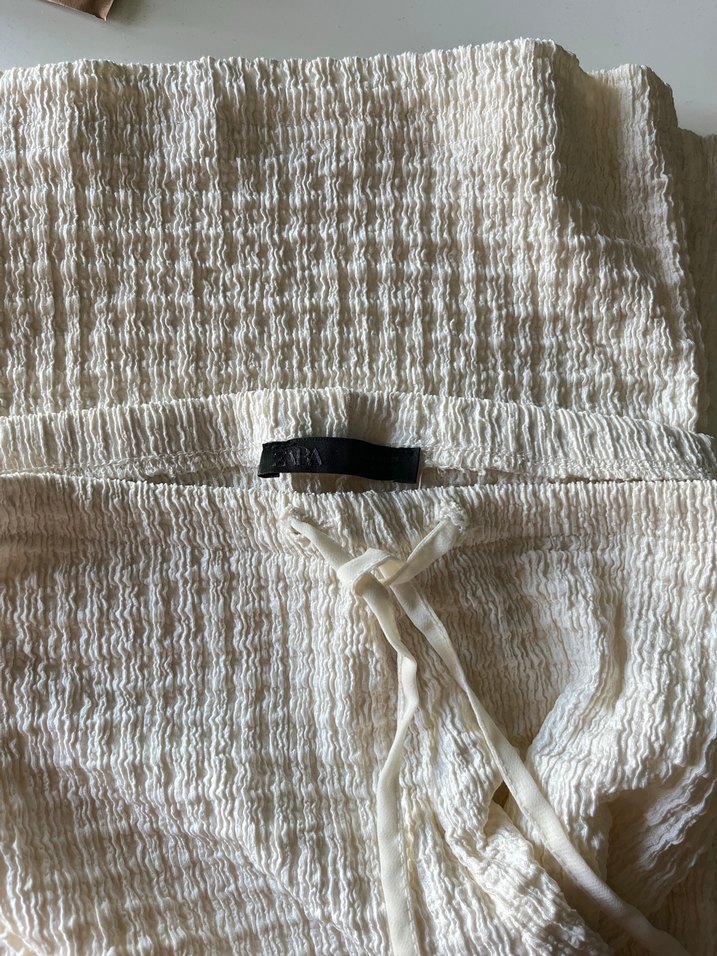 zara dokulu straight pantolon - Görsel 4