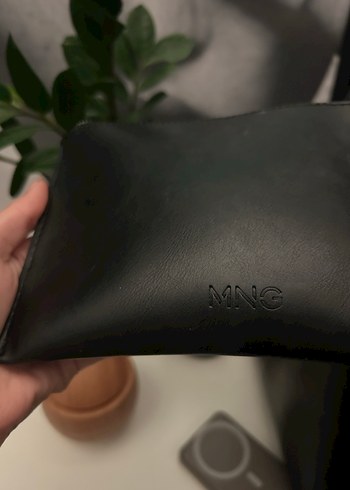 mango siyah deri çanta - Görsel 5