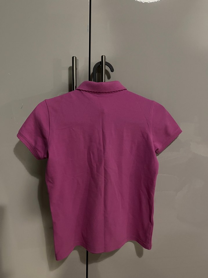 Kız Çocuk mor Polo Tişört - Görsel 3