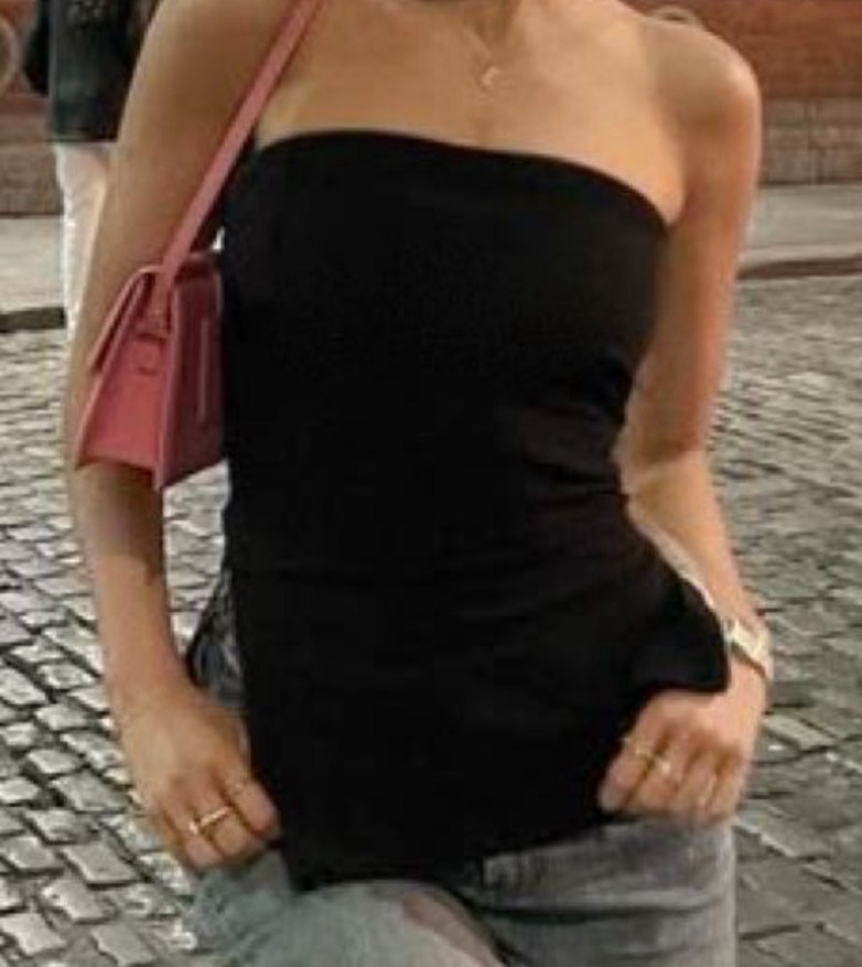 bershka straplez bluz - Görsel 4