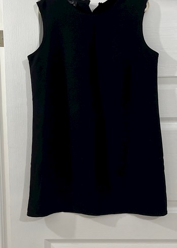 QUQA Siyah V Yaka Düğmeli Hamile Bluz - Görsel 2