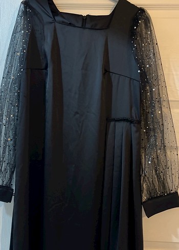 Uzun Siyah Gotik Abiye Elbise Özel Dikim - Görsel 5