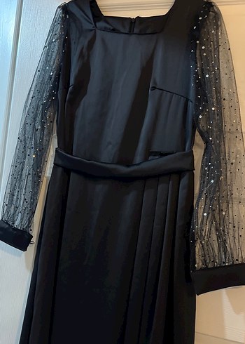 Uzun Siyah Gotik Abiye Elbise Özel Dikim - Görsel 4