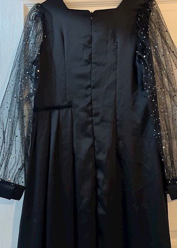 Uzun Siyah Gotik Abiye Elbise Özel Dikim - Görsel 8