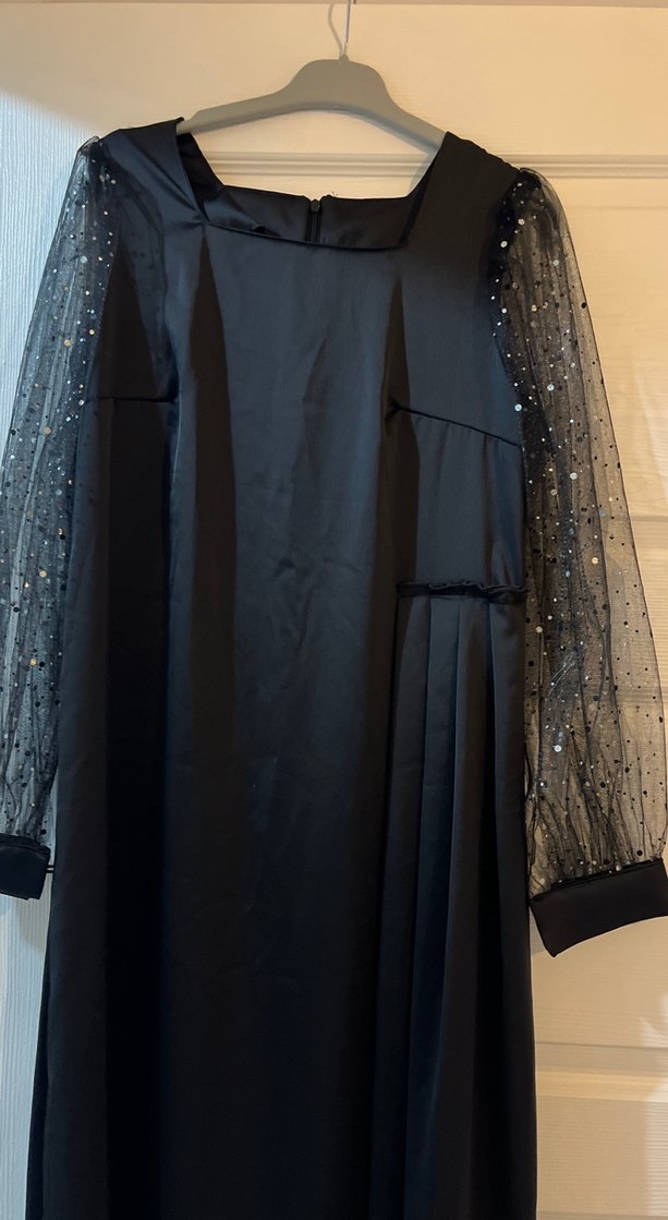 Uzun Siyah Gotik Abiye Elbise Özel Dikim - Görsel 5