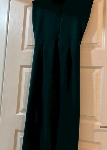 Yeşil Drapeli Uzun Abiye Elbise - Görsel 5